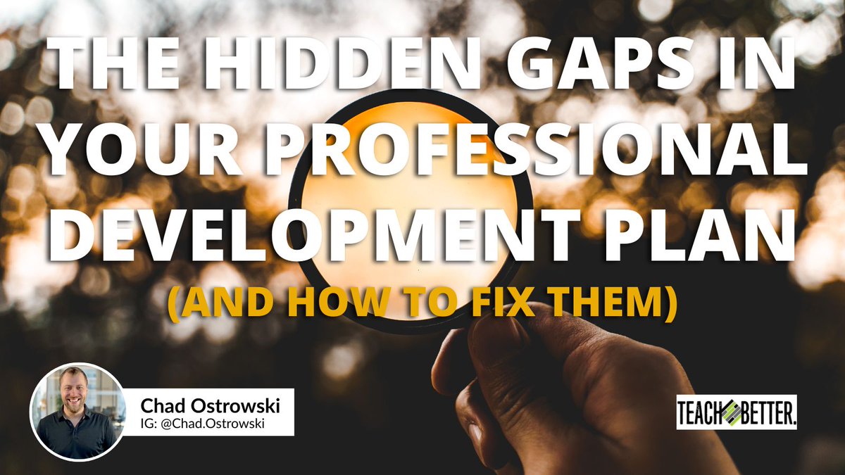 teachbetterteam's tweet image. The Hidden Gaps in Your Professional Development Plan (And How to Fix Them) buff.ly/VmX1Y3n