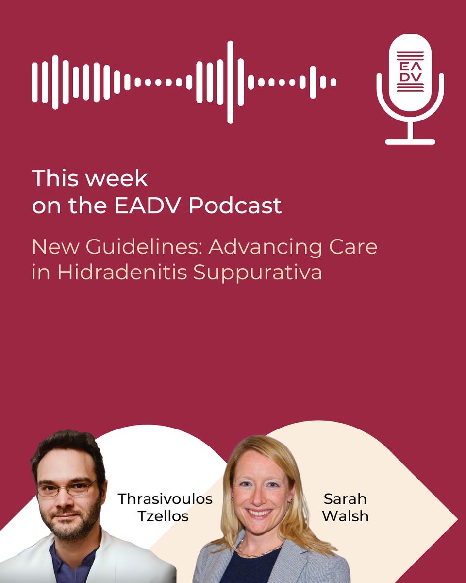 TheJEADV's tweet image. 🎙️New #EADVPodcast Episode! How are new guidelines advancing #HidradenitisSuppurativa care? From early diagnosis to emerging therapies, this episode offers practical insights.
🎧Listen now via linktr.ee/jeadv
📄 Read the full Guidelines: kont.ly/26214726