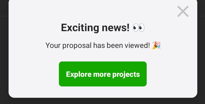 njokuconfy's tweet photo. My Proposal viewed!
My pitch for a #canva #Linkedin template gig just got eyeballs on it.
One step closer to sealing the deal!
#UpworkSuccess #CanvaDesigner #DesignWin #SocialMediaDesign #CreativeGig #RemoteWork https://t.co/owjndm8DVw