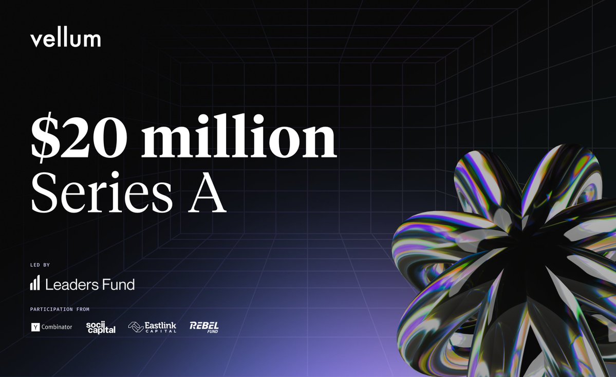akashsharma503's tweet image. AI Development Needs a Standard. We’ve raised a $20m Series A to build it.

Today, I’m thrilled to share that we’ve raised $20M to bring rigor, speed, and reliability to AI development. The round was led by @leadersfund, with participation from @ycombinator, @sociicapital,…