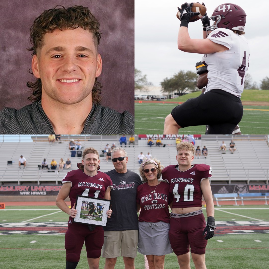 | Happy Birthday to McMurry War Hawk Football Alum |
REAGAN SULLIVAN!

Have a great day!

#WarHawksFAW