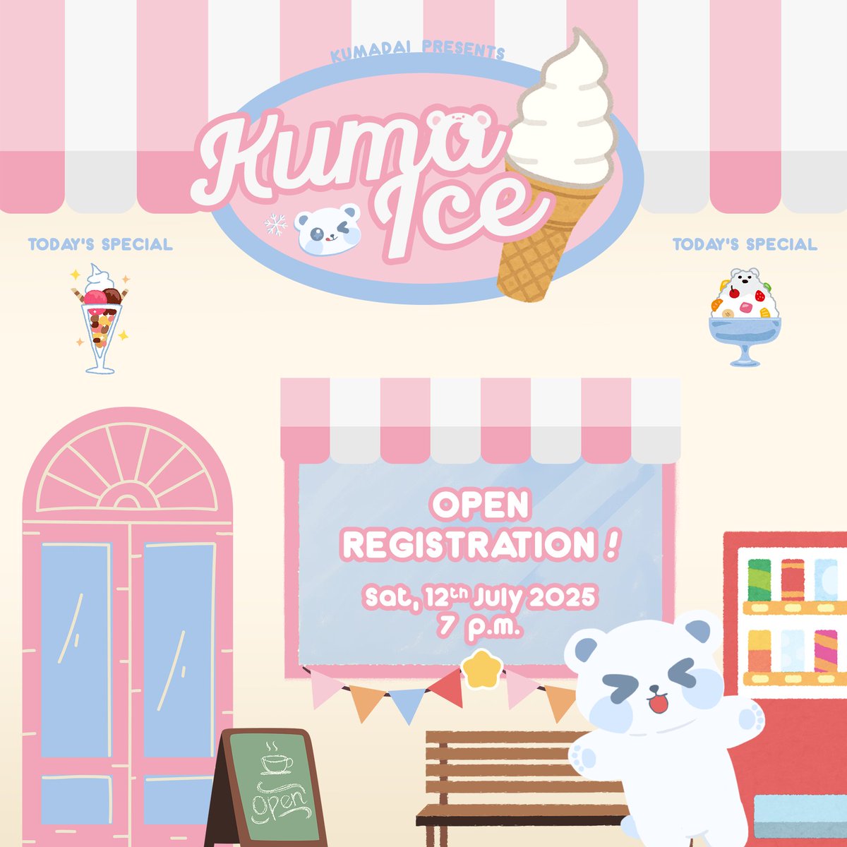 ㅤ 
ㅤㅤ⋆ serving you a 𝐬𝐜𝐨𝐨𝐩 of 𝐣𝐨𝐲 .ᐟ ⋆
ㅤ
ㅤ ㅤ ꜥ 🐻  :ㅤopenㅤregistration.
 ㅤ   12/07/2025ㅤ⌒ㅤ19:00ㅤwib.
ㅤ    ───────────────────
ㅤㅤ🅺🆄🅼🅰 🅶🅰 🅳🅰🅸🆂🆄🅺🅸
ㅤ