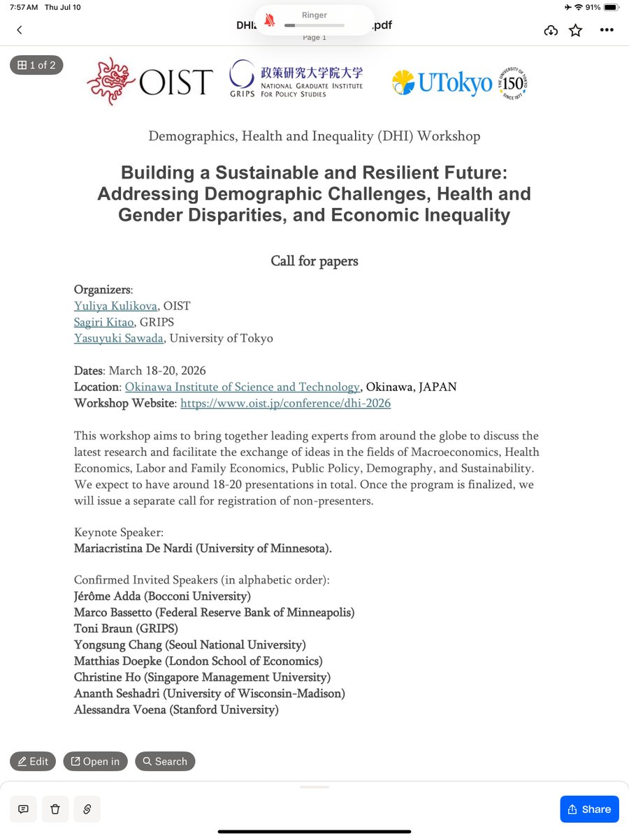 M_De_Nardi's tweet image. Conference  call