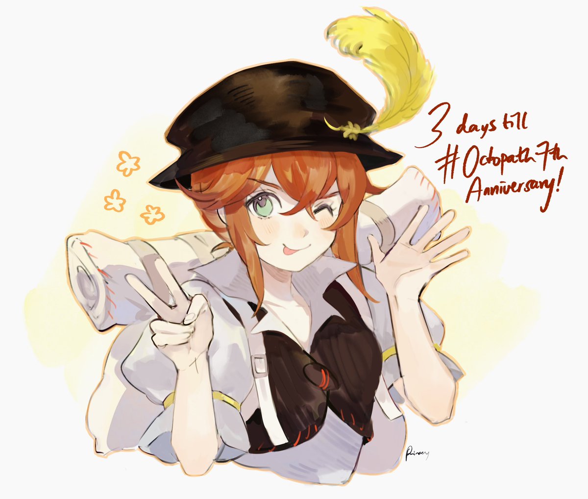 「3 days till #Octopath7thAnniversary!」|princey @ 🇯🇵 and solistiaのイラスト