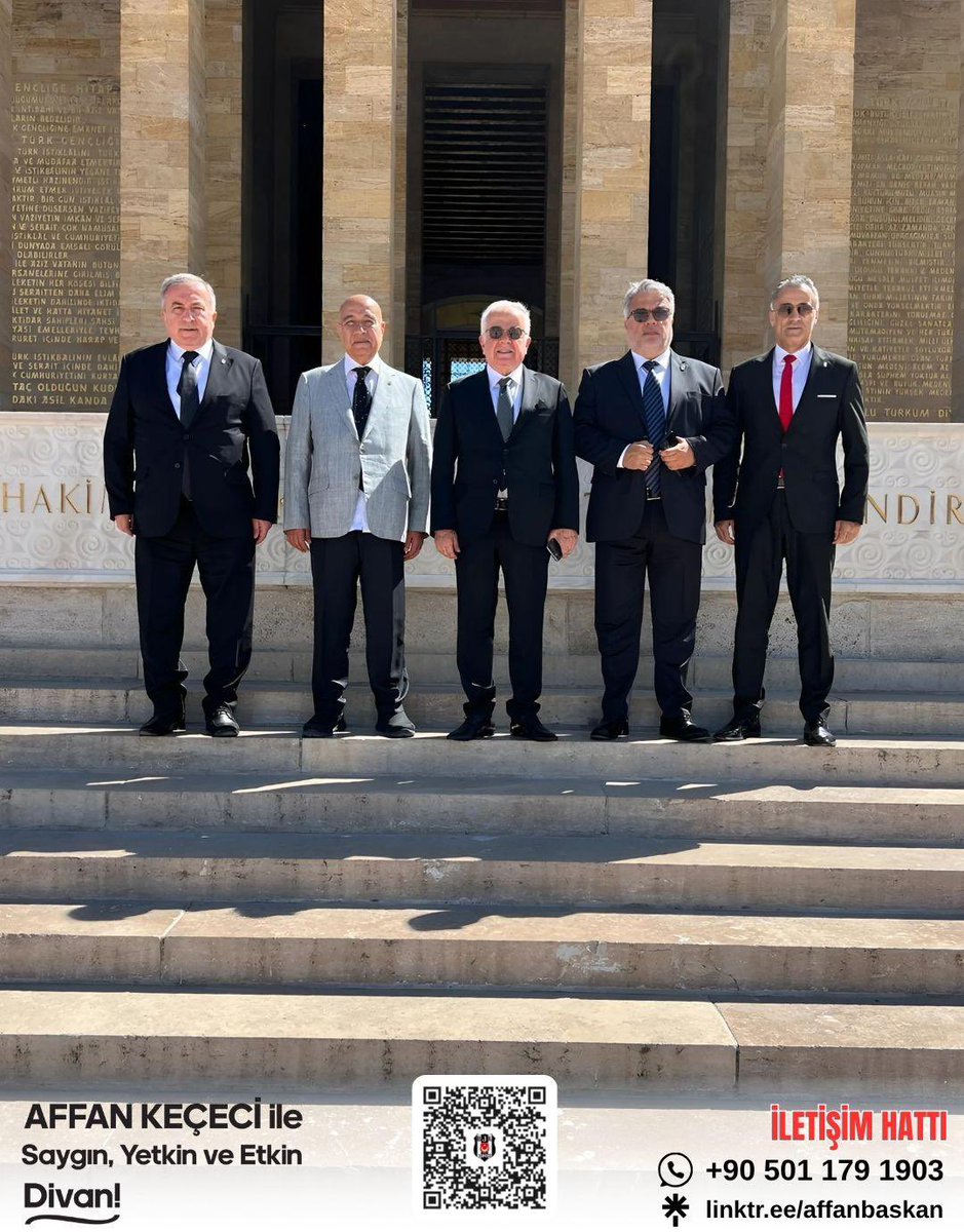 Cumhuriyetimizin temellerinin atıldığı bu topraklarda;

Kurucumuz Gazi Mustafa Kemal #Atatürk’ün manevi huzurunda, 
Beşiktaş JK Divan Kurulu Başkan Adayı olarak yönetim ekibimle birlikte saygıyla eğildik.

Cumhuriyet’e, kurucu değerlerimize ve Beşiktaş’ımızın onurlu tarihine