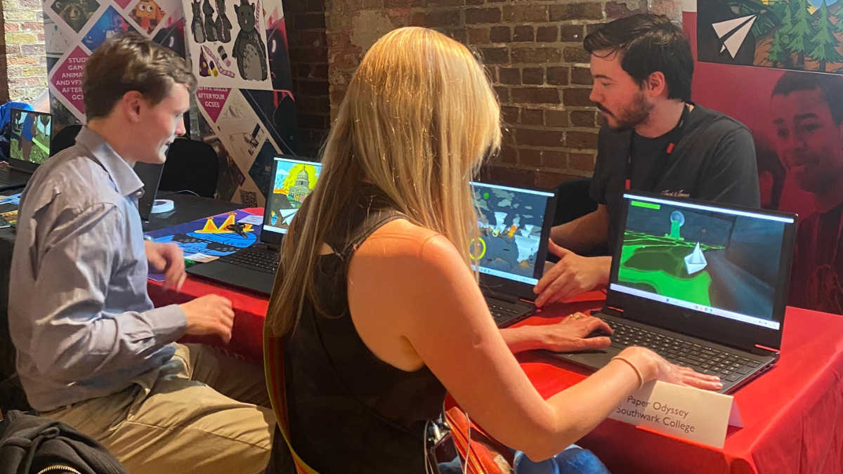 🎓 Our Games Animation &amp; VFX students shone at the NextGen Graduate Showcase, wowing industry leaders with their creativity in their innovative projects. 

Read more about the event here 👉 orlo.uk/4wfN0

#SouthwarkCollege #NextGenShowcase #CreativeTalent