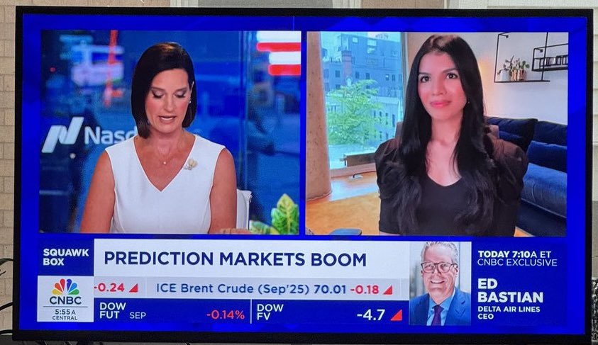 GunjanJS's tweet image. Gambling is expanding across the U.S., in traditional financial markets and at the casino
Joined @contessabrewer to discuss this morning on @SquawkCNBC