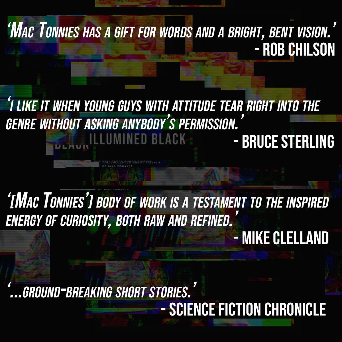 SolarPressBooks's tweet image. ILLUMINED BLACK! 

All eighteen of Mac Tonnies' visionary sci-fi short stories collected in one epic volume!

Get it here:
solarpressbooks.com/products/illum…