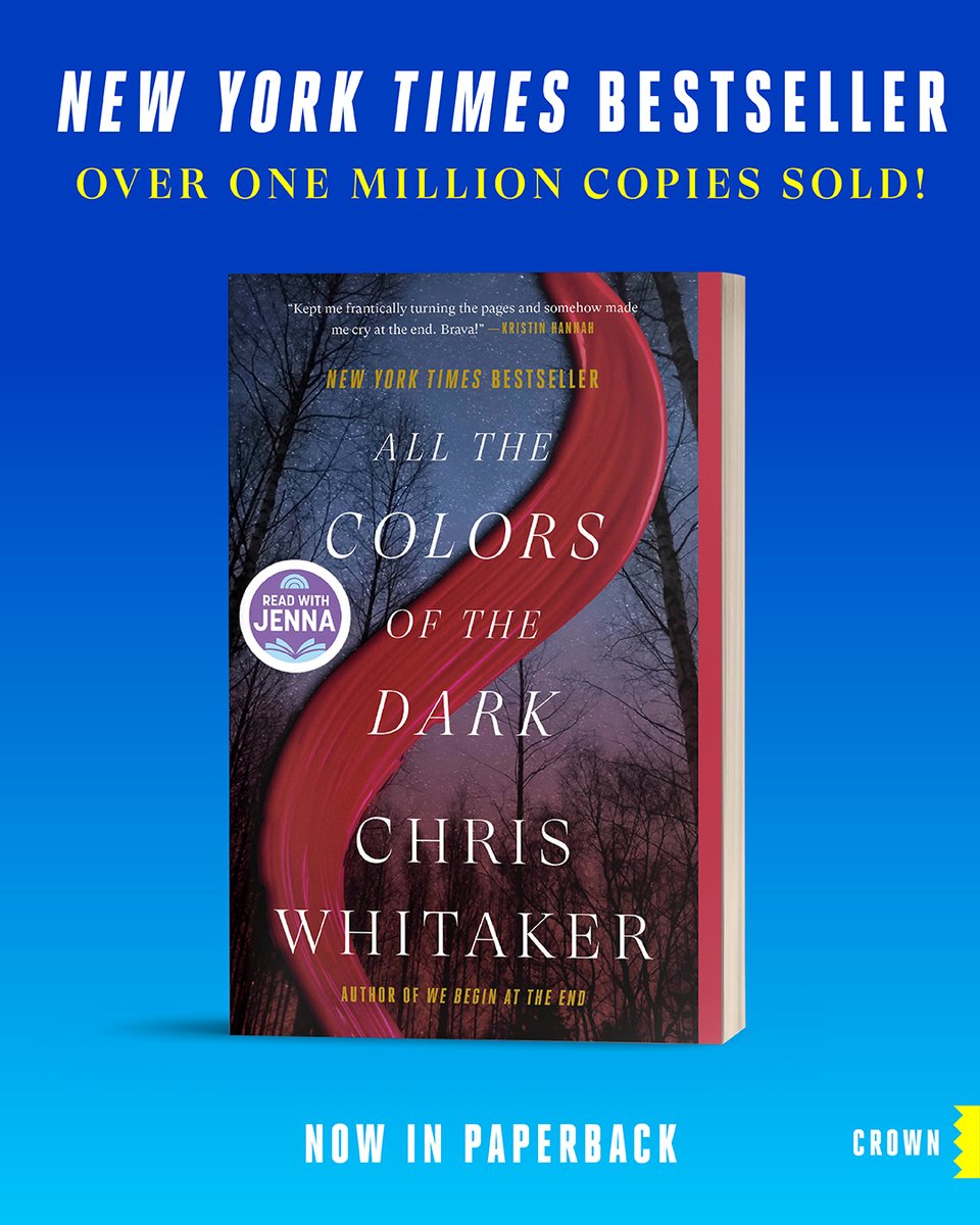 CrownPublishing's tweet image. ALL THE COLORS OF THE DARK has hit another milestone! The paperback edition is now a New York Times bestseller!
We are so grateful to everyone who's picked this book up and to all the booksellers who continue to support this amazing novel!
nytimes.com/books/best-sel…