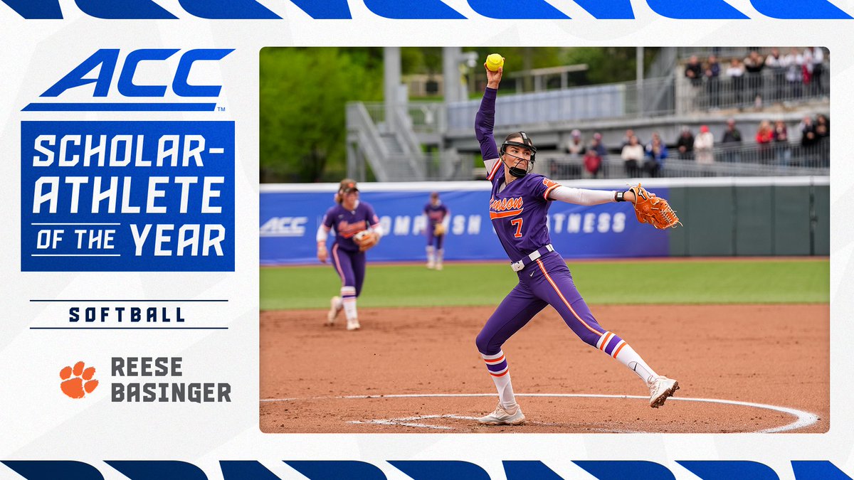 ACCsoftball's tweet image. πππππππ-πππππππ ππ
πππ ππππ π₯
Reese Basinger, @clemsonsoftball
π theacc.co/25SBAllAcademic