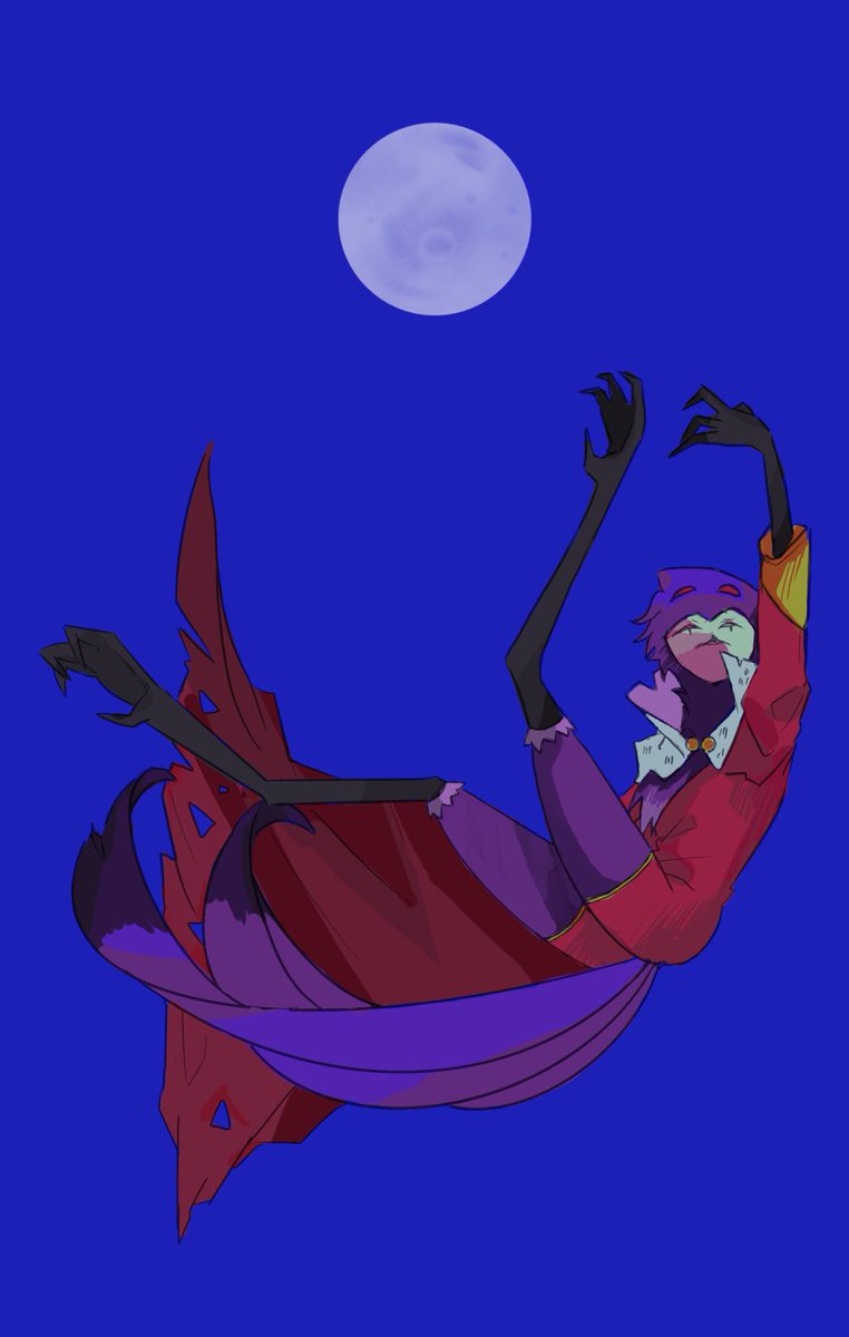 Falling Toward the Moon. #HelluvaBossFanart #HelluvaBossStolas