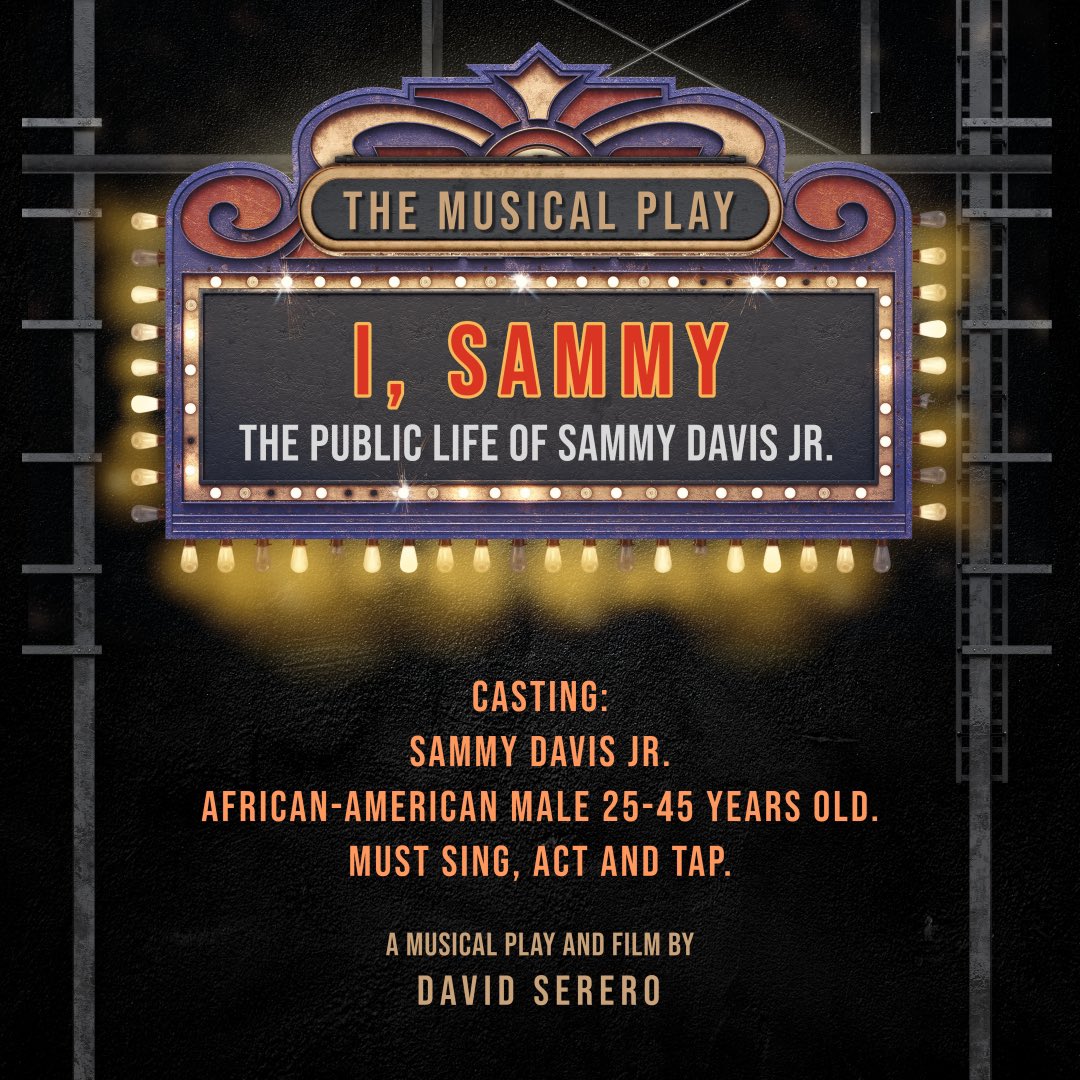 David Serero (@davidserero) on Twitter photo Casting for my new musical play « I, SAMMY » about the iconic Sammy Davis Jr! Opening this fall in New York! Now in casting! <a href="/DavidSerero/">David Serero</a> <a href="/SDJrInfo/">www.SammyDavisJr.info</a> <a href="/SammyDavisJr_RP/">Sammy Davis Jr</a> <a href="/_SammyDavisJr/">Sammy Davis Jr.</a> Casting for my new musical play « I, SAMMY » about the iconic Sammy Davis Jr! Opening this fall in New York! Now in casting! <a href="/DavidSerero/">David Serero</a> <a href="/SDJrInfo/">www.SammyDavisJr.info</a> <a href="/SammyDavisJr_RP/">Sammy Davis Jr</a> <a href="/_SammyDavisJr/">Sammy Davis Jr.</a>