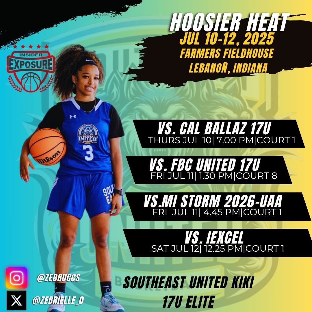zebrielle_0's tweet image. Come watch me and my team in play in Hoosier heat ‼️