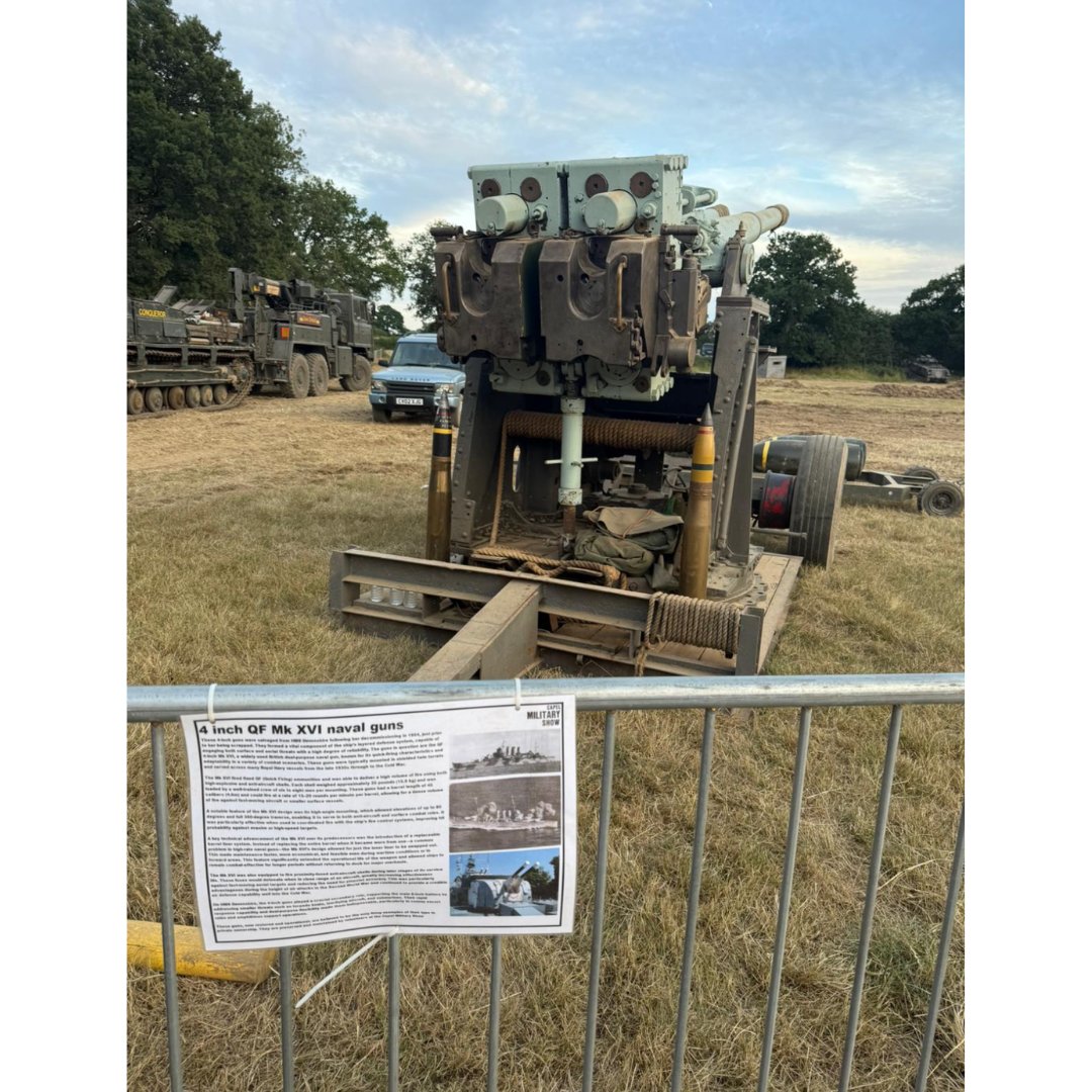 It was great to see so many of you at Capel Military Show last week! Thank you to all of you who stopped and said hello!
One of our favourite finds was a 4 inch quick firing naval gun from HMS Devonshire!