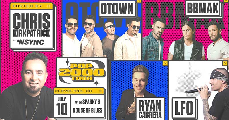 TONIGHT ✨ POP 2000s Tour with Chris Kirkpatrick of *NSYNC, O-Town, BBMAK, Ryan Cabrera. LFO and Sparky B is heading to our stage! 

🎫 livemu.sc/4f13Iop