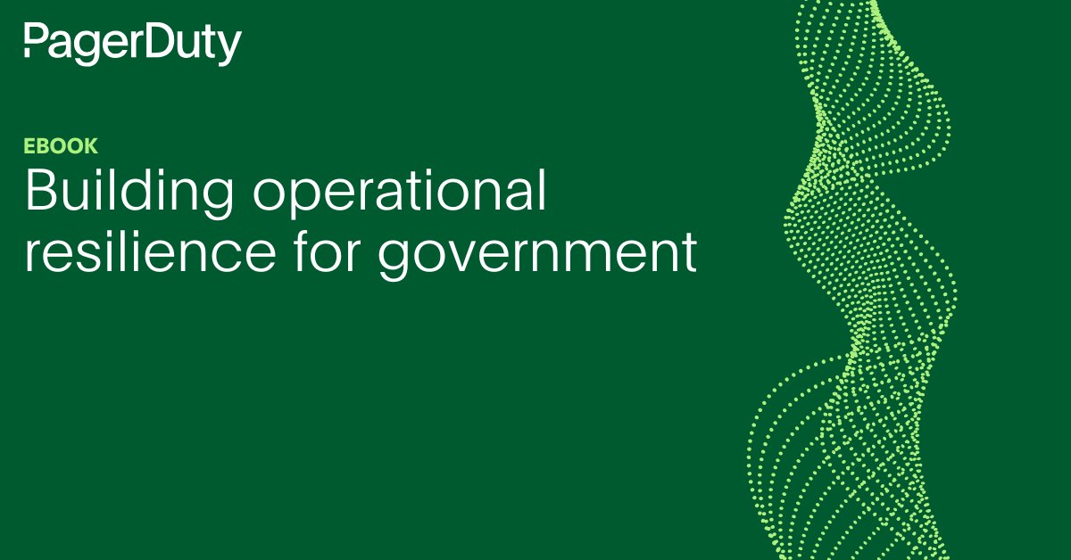pagerduty's tweet image. Digital disruptions are inevitable, but public sector organizations can turn them into opportunities. Download our ebook for practical steps to strengthen your systems, improve service delivery and build public trust ➡️ bit.ly/4lepJlL