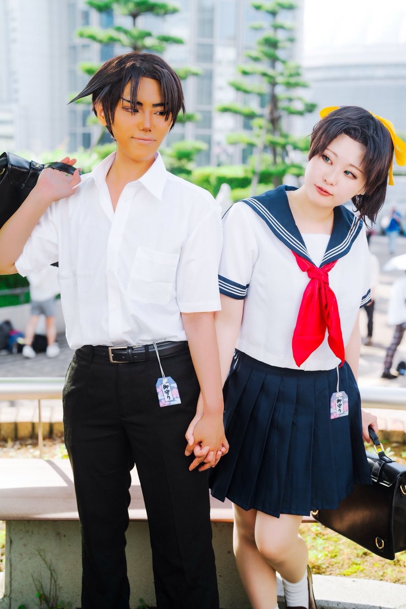 esk_cos's tweet photo. Cosplay / DC

へいかず💚🧡

Hattori Heiji / えすき
Toyama Kazuha / るりん(@tamani_cosplay)
Photo / 海田悠(@yuu_kaida)

和葉がどっちも可愛すぎたので載せます(笑)
暑い中撮影ありがとうございました🙏

#esukicos
#コスフェスTDC https://t.co/IMIsRi8Pl4