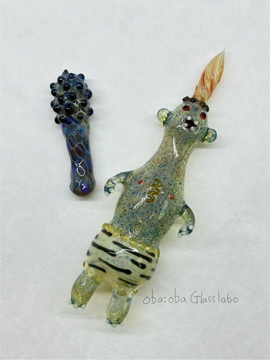 guridrops's tweet photo. ガラスペン万博 オークション作品③

oba:oba Glasslabo
青鬼ガラスペンと鬼の宝袋インク壺

字幅: M
長さ: 150mm
グリップ部分の太さ: 17mm
重さ: 43g

🎯オークション期間🎯
7/11(金)21:00〜7/13(日)21:00

🏮オークションサイトのURL
https://t.co/lWKW2JzIhl https://t.co/8ymHpRKpI5