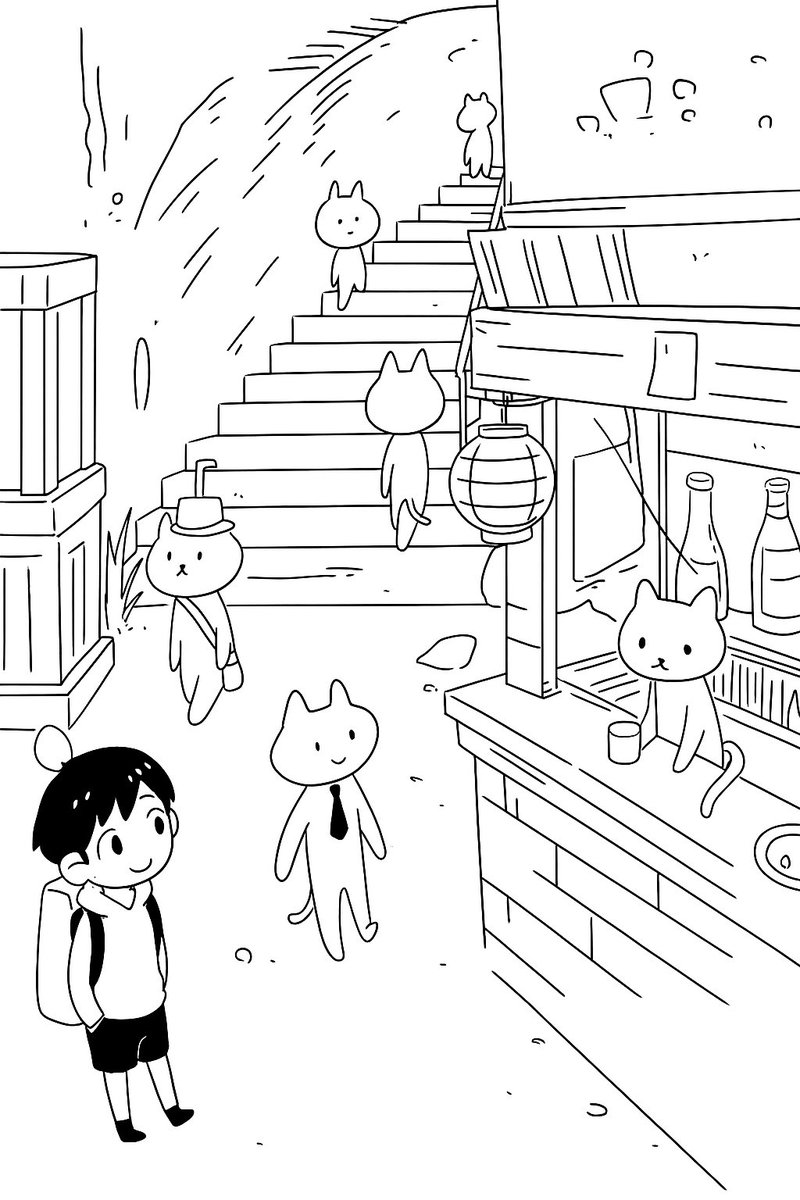 こないだChatGPTに紙に描いたラフ画を綺麗な線画にするよう頼んだら色々勝手に解釈してアウトプット出してくれた。カウンターの中の猫なんてオレ尻尾描いてないしw