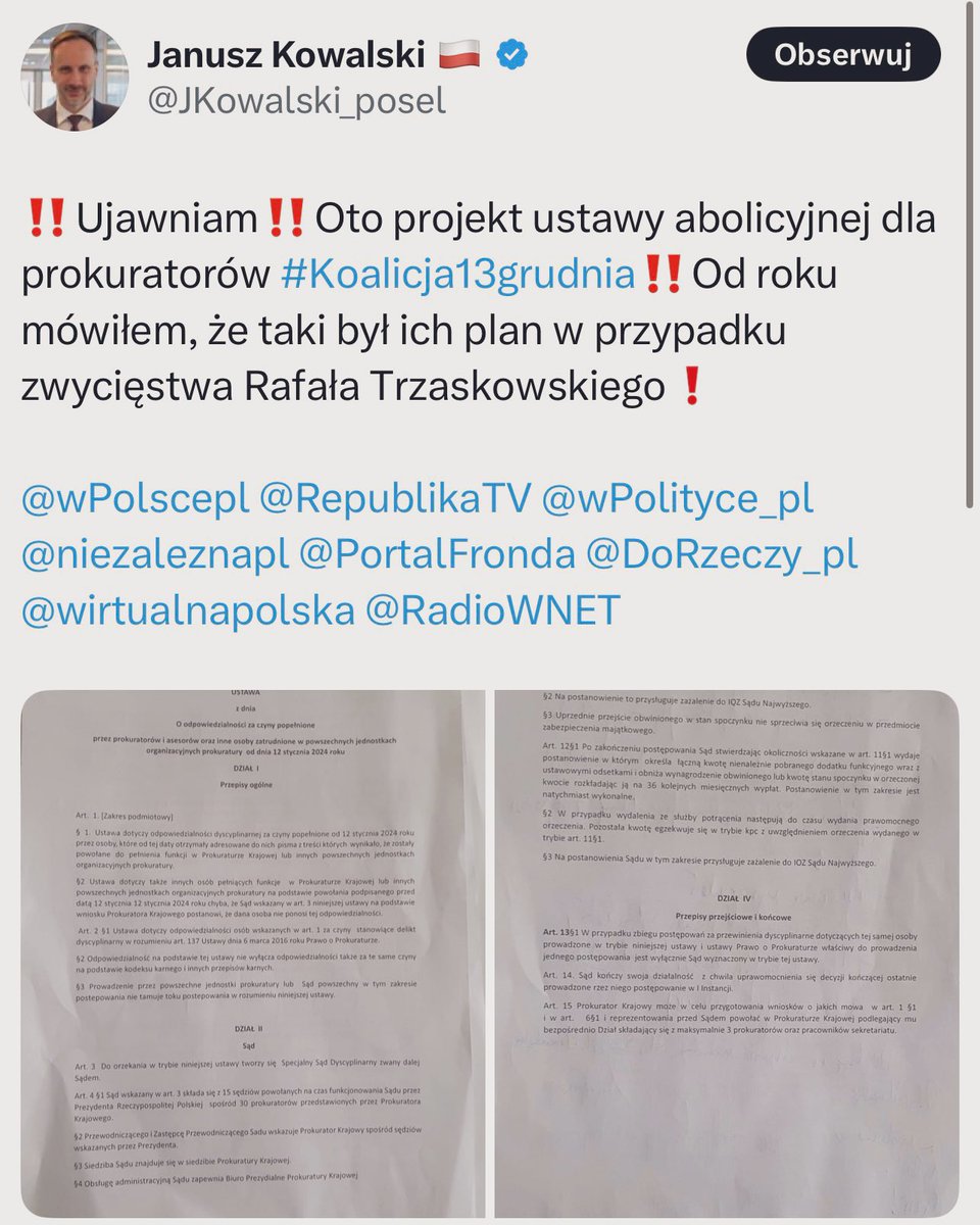 Trzeba lepszego dowodu, że 40% Polaków to analfabeci funkcjonalni z najniższym poziomem biegłości w czytaniu ze zrozumieniem prostych tekstów? 

A dla pana Janusza i tak należy utworzyć odrębną kategorię, po tym jak ktoś mu wytłumaczy znaczenie słowa “abolicja”.