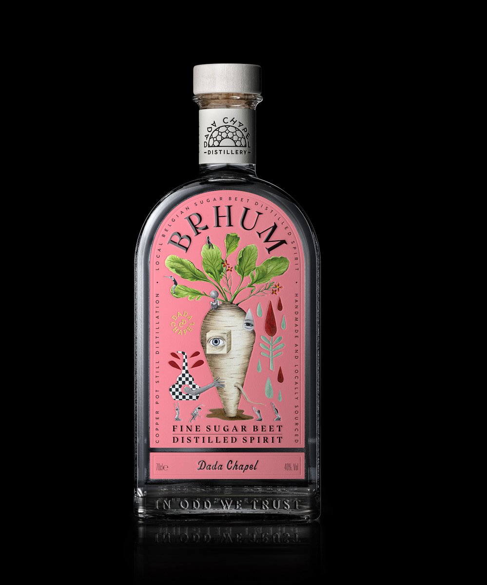 graphisinc's tweet photo. When Dada Chapel asked Stranger &amp; Stranger (@strangerstuff ) to design their bottles, they embraced the irrational and the unusual with chapel-shaped bottles, absurd label designs, and more.

https://t.co/UeqSfuK1Ob

#Graphis #Packaging #StrangerAndStranger #DadaChapel #Spirits https://t.co/kkT7HYCVCE