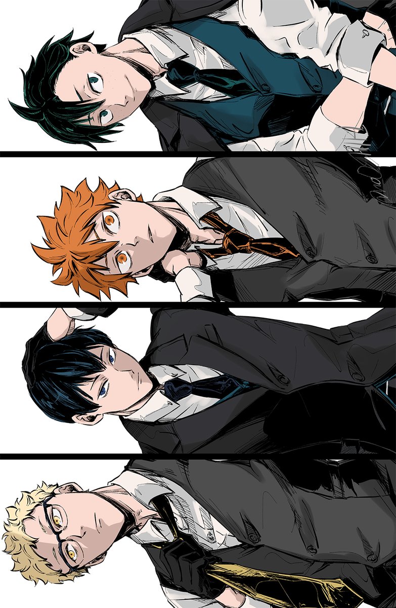 スーツ烏野1年ズ