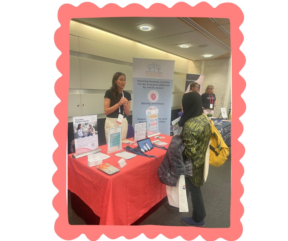 peachestrust's tweet image. If you're attending the BGCS conference today or tomorrow - have a chat with Julia and Cath and find out how Peaches can help you support patients with womb cancer.
#bgcs #wombcancer #endometrialcancer #uterinecancer