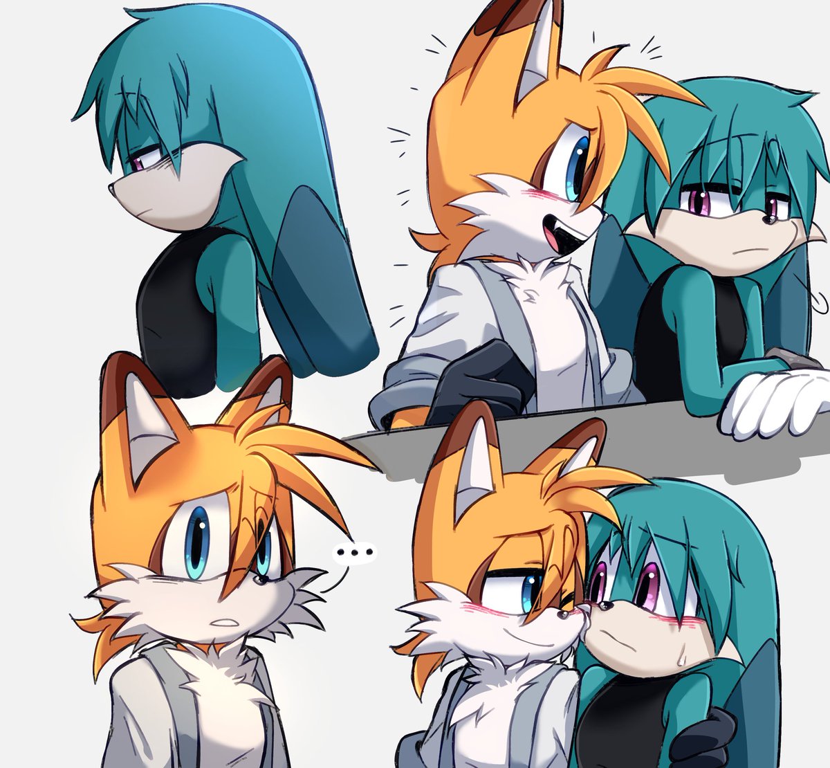 _Ra_Fox_'s tweet image. 💛🩵
#TailsTheFox #KitTheFennec #kittails