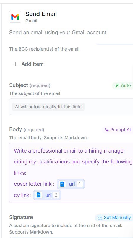 hart4849's tweet photo. @getlindy a workflow agent! It helps with automation:
✅ Writes a tailored cover letter
✅ Rewrites your CV to match the job
✅ Drafts a message to the hiring manager
✅ Sends you everything via email to review &amp; send 

All thanks to #ALX_AiSK @alx_africa https://t.co/mXWOr6z6iY