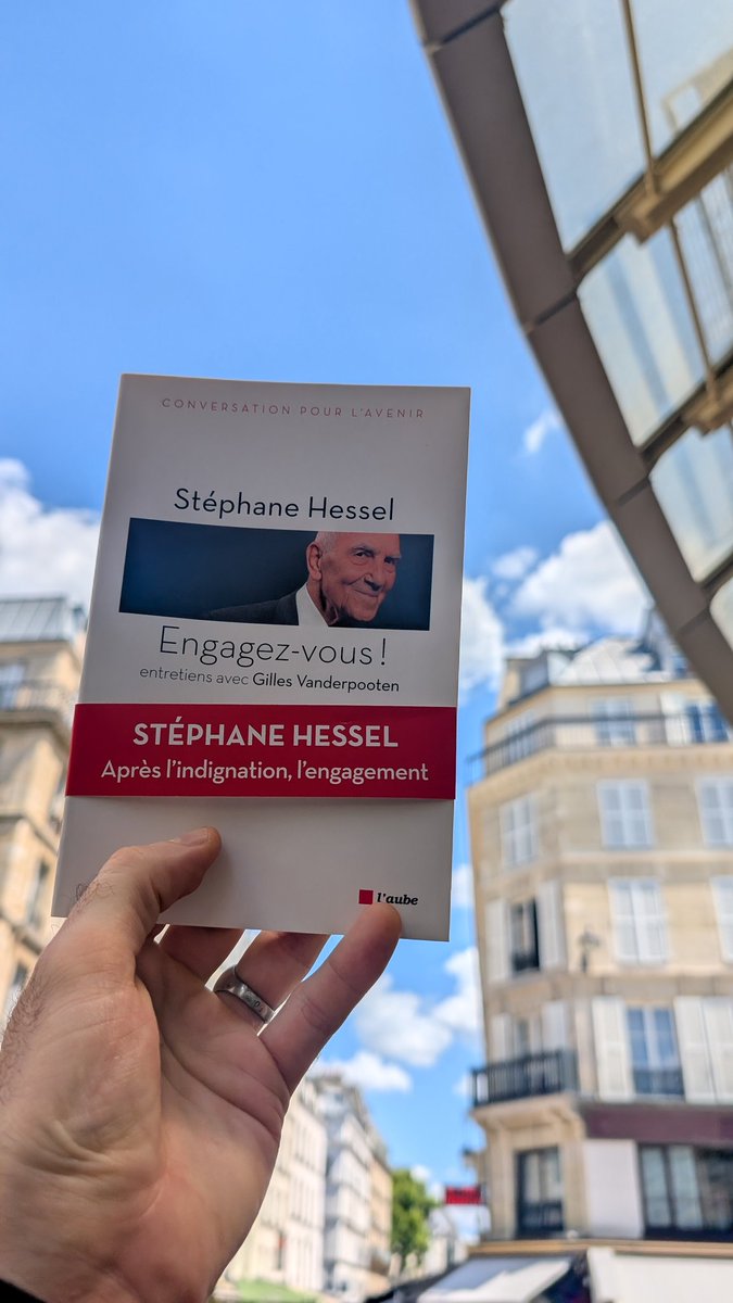🙏 Cadeau de lecture de Gilles Vanderpooten qui a eu le privilège d'interviewer Stéphane Hessel... dans cette série d'entretiens.
