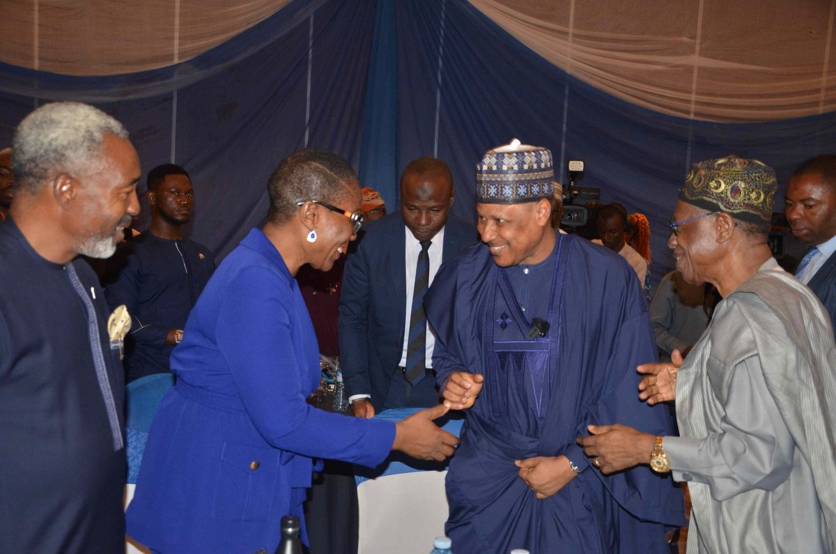 GOCOPNG's tweet photo. From left, President of NIPR, Dr Ike Neliaku, GOCOP President Maureen Chigbo, Minister of Information and National Orientation, Mohammed Idris Malagi and Former Minister of Information, Lai Mohammed during GOCOP Book Launch and Fundraiser for GOCOP Media Centre held in Abuja https://t.co/HM9eNbYWcJ
