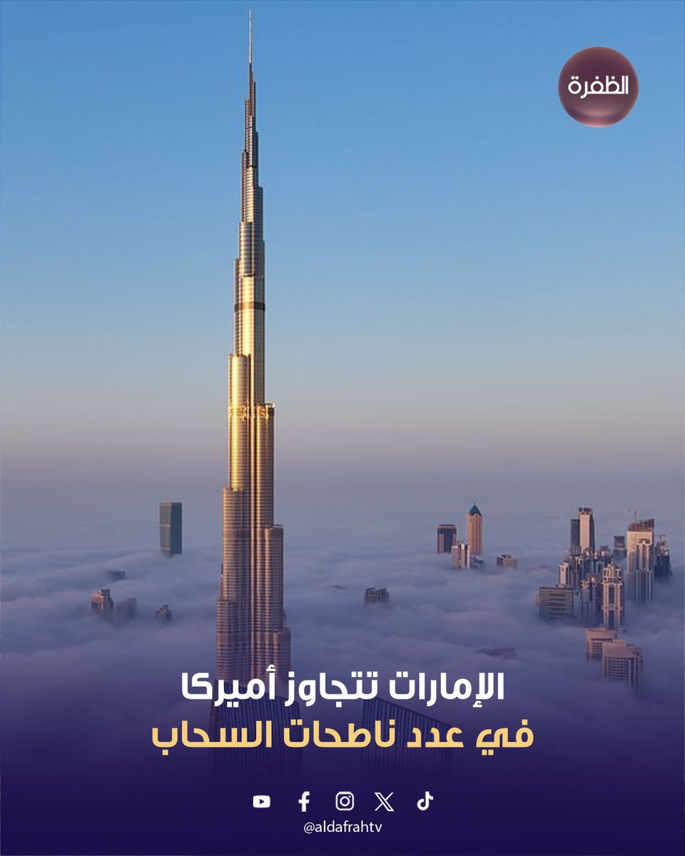 الإمارات تتجاوز أمريكا في عدد ناطحات السحاب

تجاوزت الإمارات الولايات المتحدة في عدد ناطحات السحاب التي يتجاوز ارتفاعها 300 متر، إذ تملك 37 برجاً شاهقاً مقارنة بـ31 في أميركا، وفقاً لمجلس المباني الشاهقة والموائل الحضرية. وتتمركز معظم هذه الأبراج في دبي، التي تستأثر أيضاً بـ22