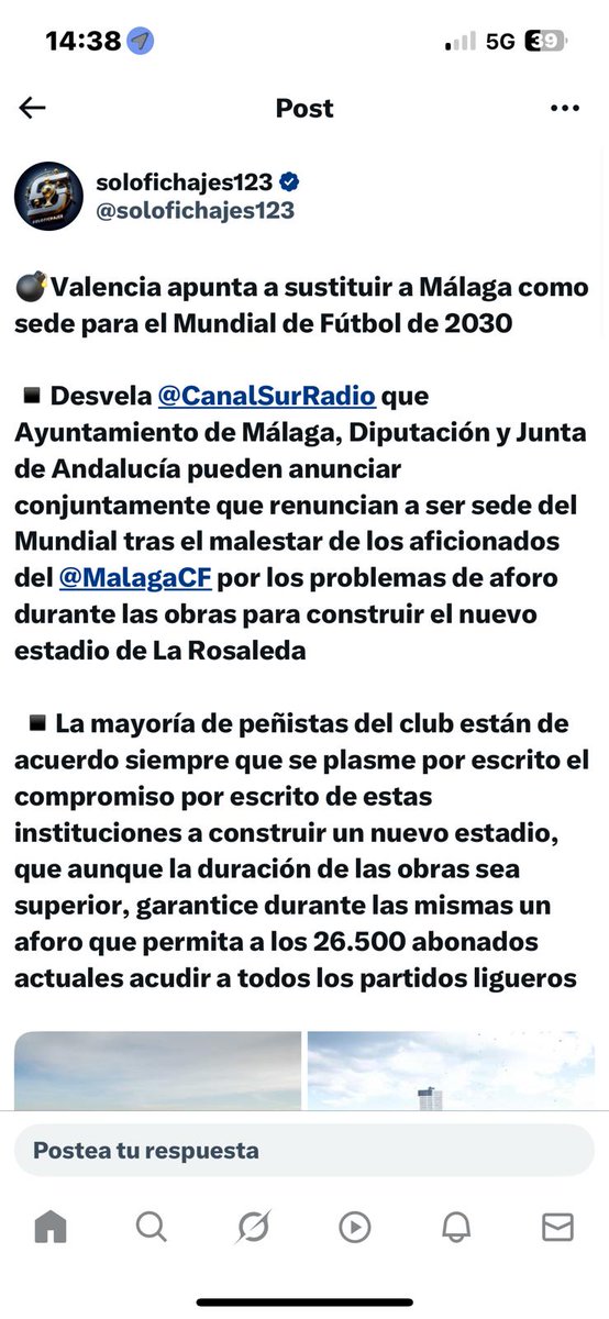 COMEPIPASFRENTE's tweet image. Eso es mentira, , queremos el mundial en Málaga, un nuevo estadio y seguir usando la rosaleda. Si es imposible entonces queremos el ciudad de Málaga con capacidad para todos los abonados. 
#SiAlMumdial #NingunMalaguistaFuera
#EstadioNuevo
#BastaDeMentiras
El cartel es claro no?