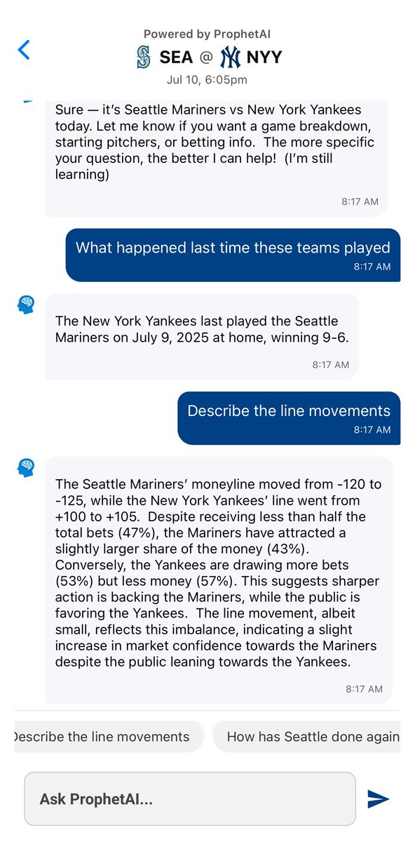 LineProphetLLC's tweet image. Get insights about anything!  #ProphetAI