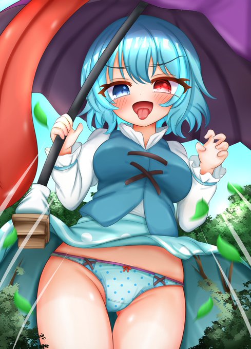 驚かそうとする小傘ちゃん 