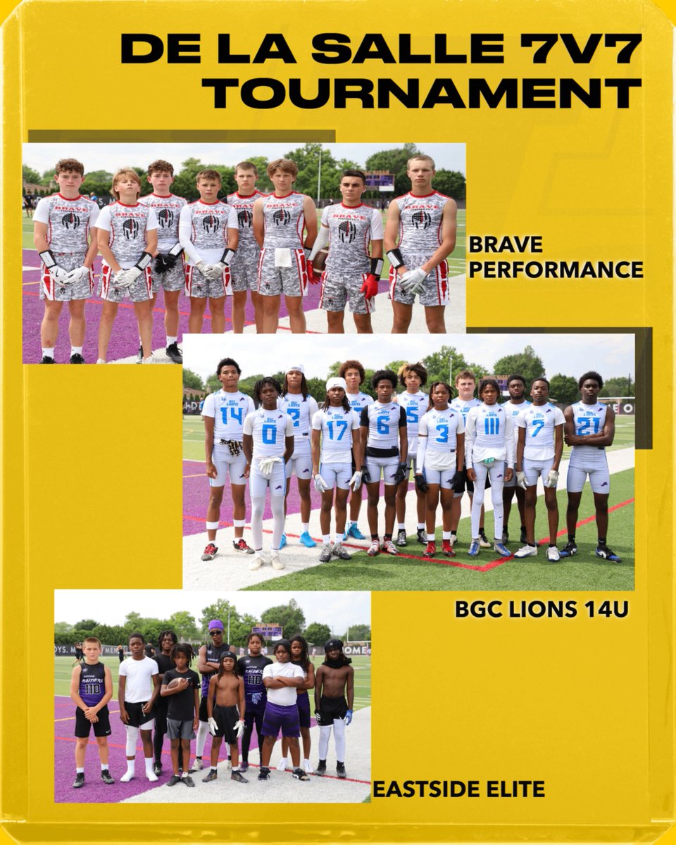 DLSPilots's tweet image. Congratulations to the Legends, winners of the De La Salle 7v7 Tournament!
Thank you to all 10 participating teams and coaches from around metro Detroit that came out to the campus of De La Salle and showcased their amazing talent!
#PilotPride