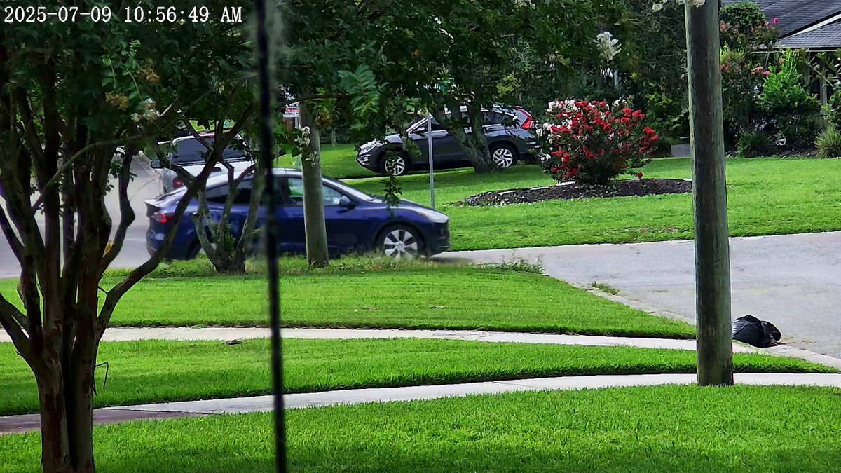 chazman's tweet image. I am out flying this week, but checked my remote cameras this morning and found a couple of images of the @Tesla ADAS Operator in the AI4 Model Y yesterday. They are out testing something! With @elonmusk comment that @grok would be available in some Tesla's by next week, this…