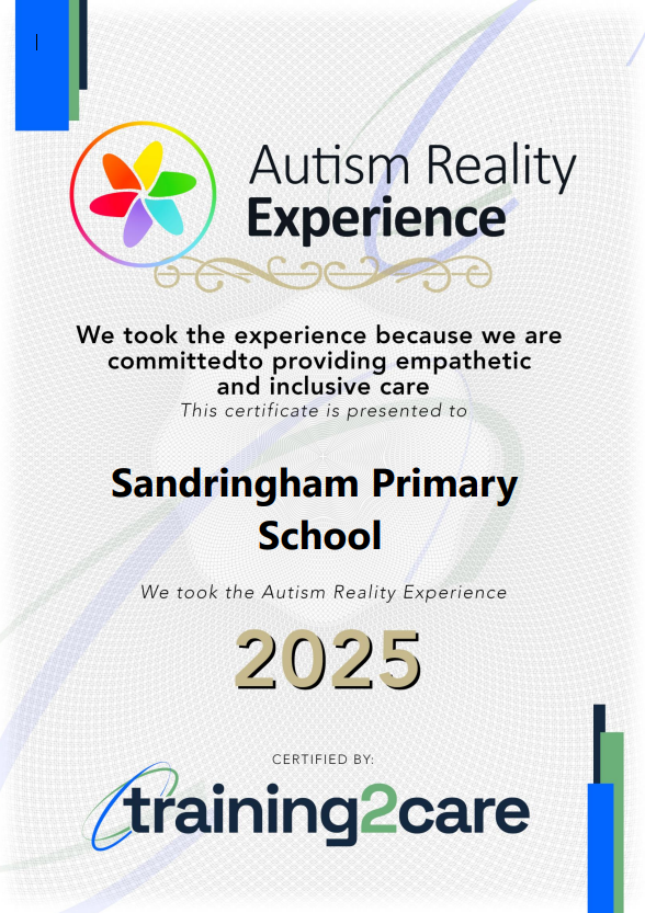 _Sandringham's tweet image. We are pleased to share that staff at Sandringham have taken part in the Autism Reality Experience. @ExceedLP