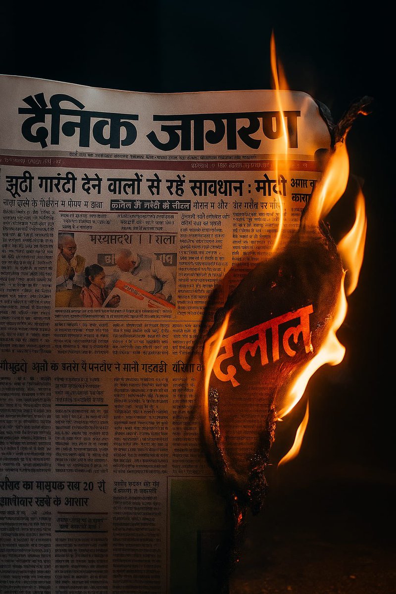 Shivendra Singh Baghel (@talkshivendra) on Twitter photo सुनिए <a href="/JagranNews/">Dainik Jagran</a> वालो आप लिखने में स्वतंत्र है आपको कलम पकड़ाने वाले अध्यापक भी स्वतंत्र है। आपने जो लिखा है काम आओ बैठे और जाओ
वैसे ही आपके काम - आओ दलाली करो, चाटुकारिता करो और नौकरी बचाओ
माफ़ी मांगों जागरण वालों ।
#BoycottDainikJagran सुनिए <a href="/JagranNews/">Dainik Jagran</a> वालो आप लिखने में स्वतंत्र है आपको कलम पकड़ाने वाले अध्यापक भी स्वतंत्र है। आपने जो लिखा है काम आओ बैठे और जाओ
वैसे ही आपके काम - आओ दलाली करो, चाटुकारिता करो और नौकरी बचाओ
माफ़ी मांगों जागरण वालों ।
#BoycottDainikJagran