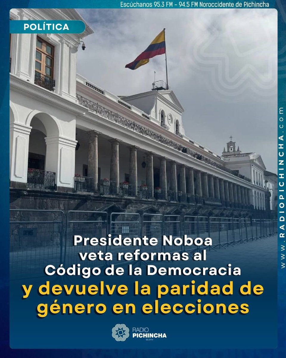Vero Silva (@verosilva2021) on Twitter photo ❗Ni concesión, ni acto de buena voluntad.
❗Es la rectificación de un grave error inconstitucional, una intentona de regresión de derechos que ya estaban garantizados y que nunca debieron ser tocados.
La paridad no se devuelve <a href="/DanielNoboaOk/">Daniel Noboa Azin</a>, SE RESPETA!
Y si la restituyen, es ❗Ni concesión, ni acto de buena voluntad.
❗Es la rectificación de un grave error inconstitucional, una intentona de regresión de derechos que ya estaban garantizados y que nunca debieron ser tocados.
La paridad no se devuelve <a href="/DanielNoboaOk/">Daniel Noboa Azin</a>, SE RESPETA!
Y si la restituyen, es