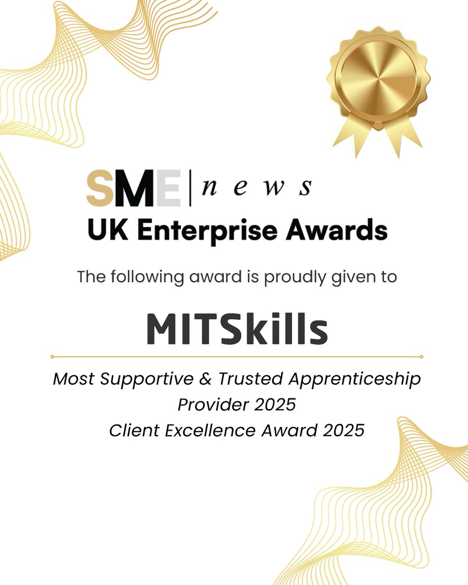 We are incredibly proud to share some fantastic news! We have been recognised with three significant awards at the SME News UK Enterprise Awards 2025.
A massive thank you to everyone who has supported us, especially our amazing team and the employers and apprentices who trust us.