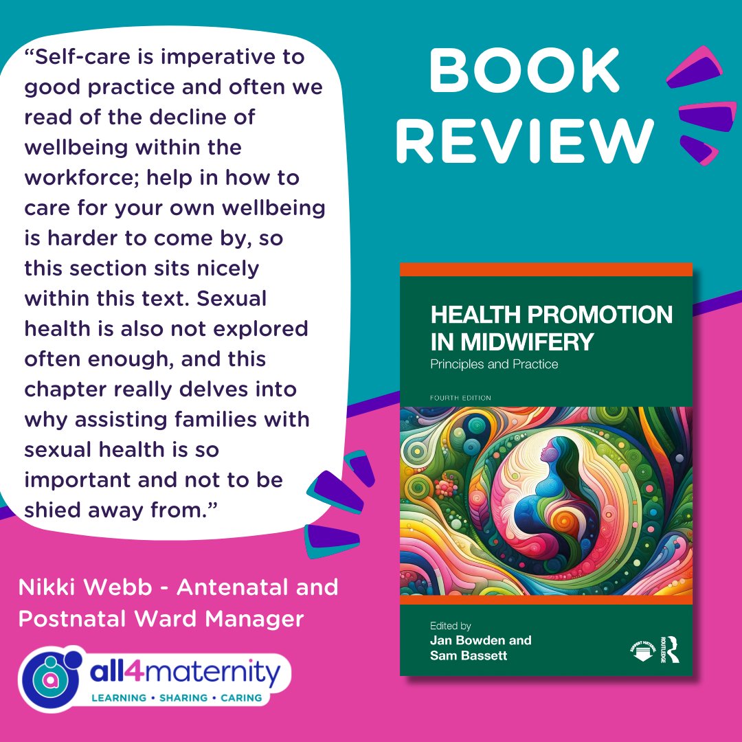 TPM_Journal's tweet image. 📚 Health Promotion in Midwifery – 4th Edition
Reviewed by Nikki Webb, this essential text offers insight into the real-life challenges of public health promotion in maternity care - without ever losing hope or compassion.
🔗 ow.ly/kVqL50WjESN