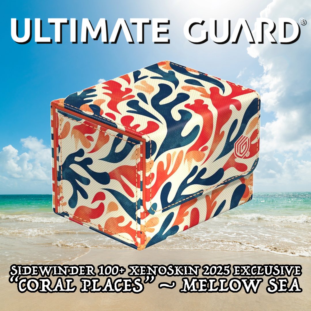 Ultimate Guard Sidewinder 100+ Xenoskin – Édition 2025 « Coral Places » – Boîte Rangement Cartes écologique