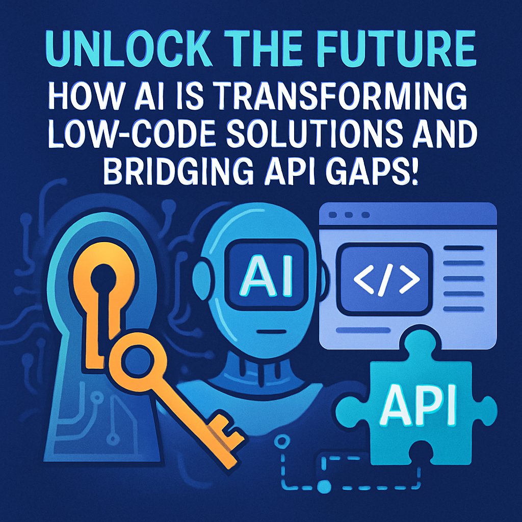 FirstMorantes's tweet image. AI is revolutionizing low-code! How do you think AI will bridge API gaps? 🤔 #AIRevolution #LowCodeTech