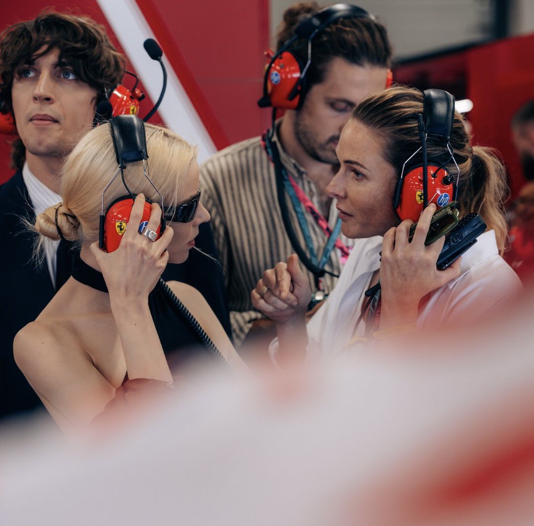 fergusonsfiles's tweet image. rebecca with anya taylor-joy at the F1 grand prix of great britain