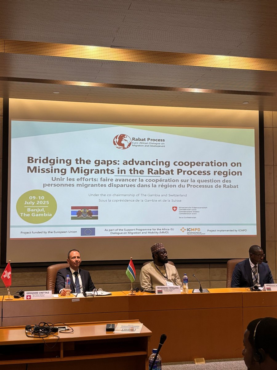 SEMIGRATION's tweet image. The tragedy of #MissingMigrants requires joint action to prevent disappearances and provide answers to affected families. 
🇨🇭 is proud to cochair a thematic meeting of the @Rabat_Process together with 🇬🇲 to advance cooperation on this issue 🤝