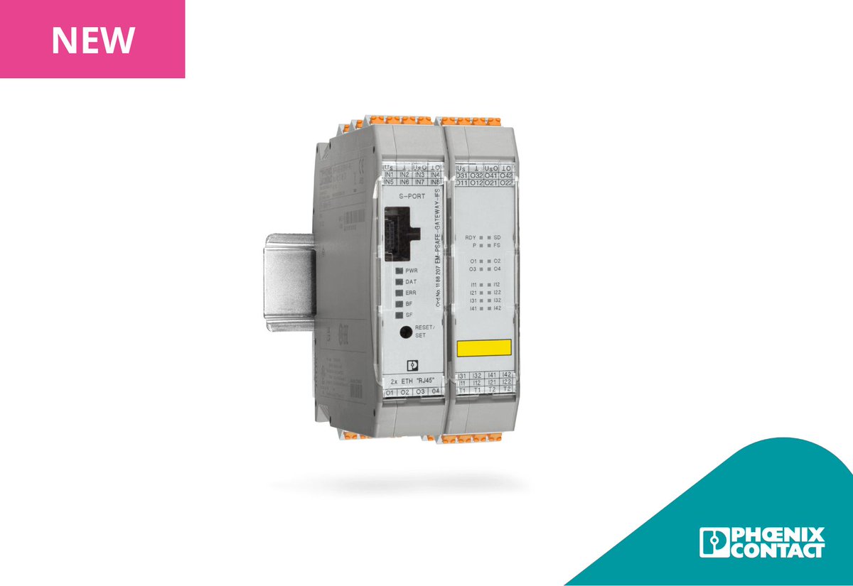 🔧 Nuovo IFS PROFIsafe Gateway di Phoenix Contact
Sicurezza e semplicità per la tua automazione industriale
Con il nuovo IFS PROFIsafe Gateway, integrare fino a 15 motorstarter compatibili in rete non è mai stato così facile!
Scopri di più 👉 shorturl.at/tzuOi