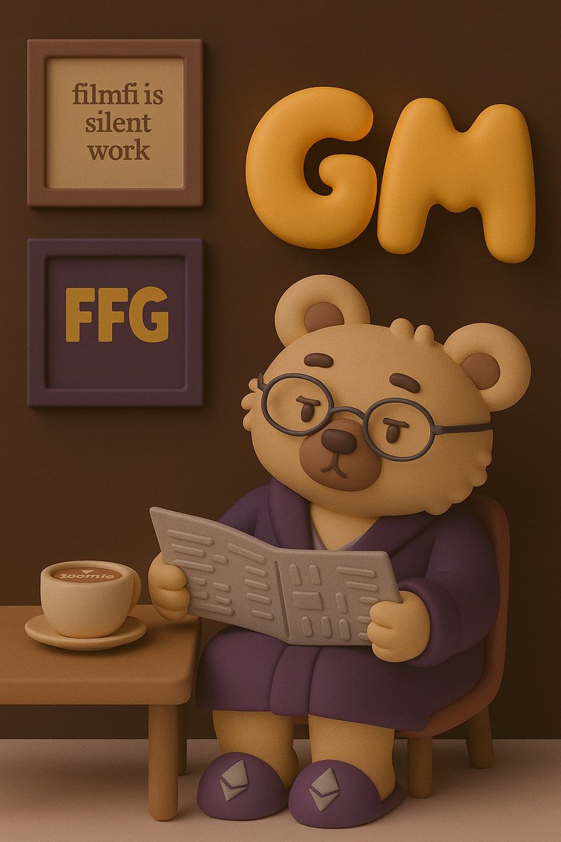 Some bought tokens to gamble.
Others bought tokens to belong.

FFG isn't just an entry, it's a seat at the table,where stories are made and you help direct them. 

𝑭𝒊𝒍𝒎𝑭𝒊 𝒊𝒔 𝒔𝒊𝒍𝒆𝒏𝒕 𝒘𝒐𝒓𝒌.

GM from Goomie ☕💜

Who loves Goomie as a 3D plastic matte?
#FFG #FilmFi