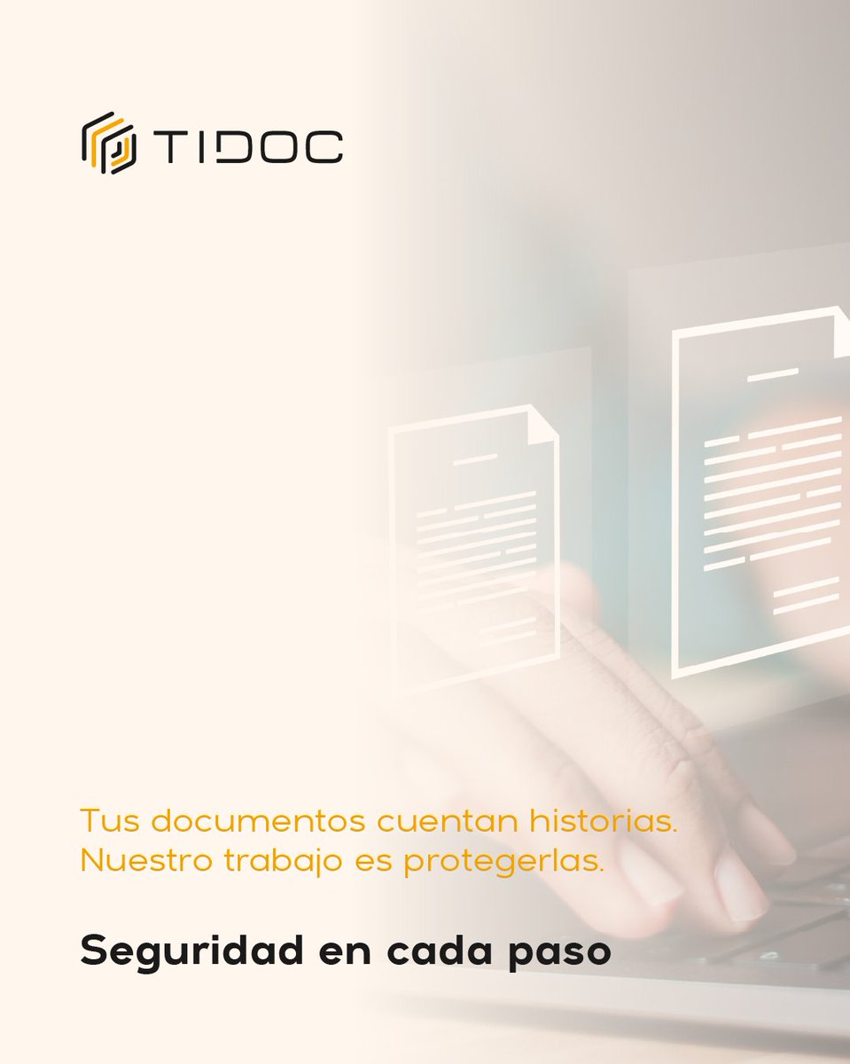 🔒 ¿Cómo proteges los datos sensibles de tu organización?

En plena era digital, los riesgos de seguridad ya no entran por la puerta: llegan por clic.

✅ Copias seguras.
✅ Custodia controlada.
✅ Acceso restringido.
✅ Destrucción certificada.

 #TIDOC