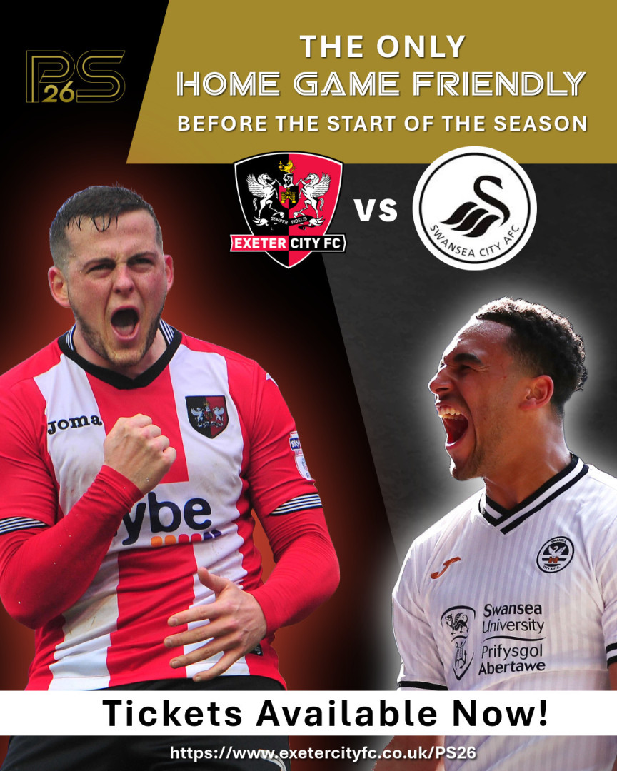 ⚽ Our Only Pre-Season Friendly – Don’t Miss It! ⚽

Join us at St James Park on Saturday 26 July 💪🔴⚪

🎟️ Tickets are ON SALE NOW! 👉 ps26.uk/testimonial-ga…

Let’s pack the Park and show Sweens our support! ❤️ #PS26 #ECFC #OnlyFriendly
